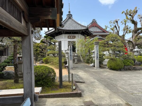 Beautiful stone surfaces on the temple grounds.