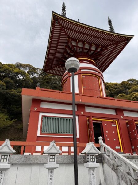 A majestic vie of temple 23 on Shikoku.