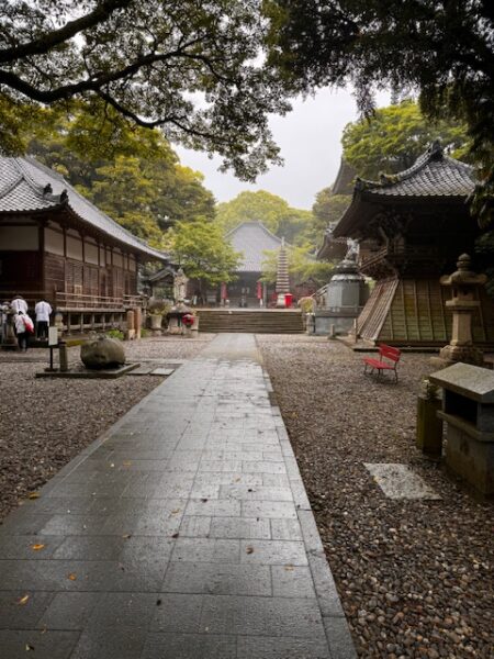 Granite path through the grounds at temple 24.