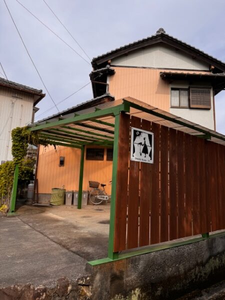 Carport at farmhouse in Kochi prefecture.