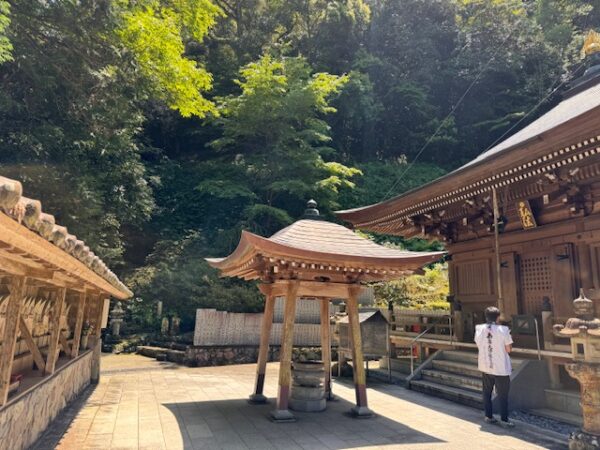 Arrival on temple grounds fulfills the dreams of many walking pilgrims on Shikoku 36.