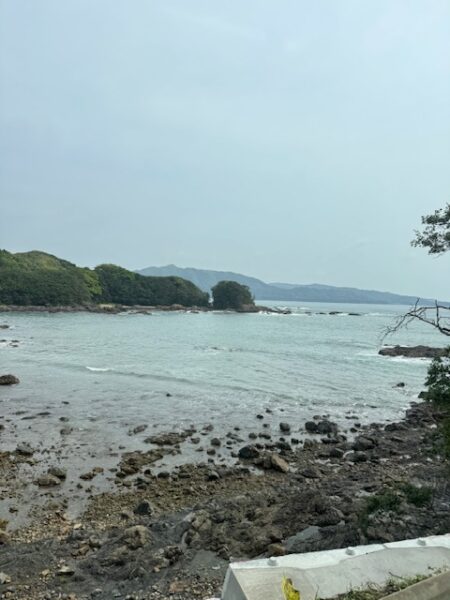 View of Cape Ashizuri reaching toward the pure land.