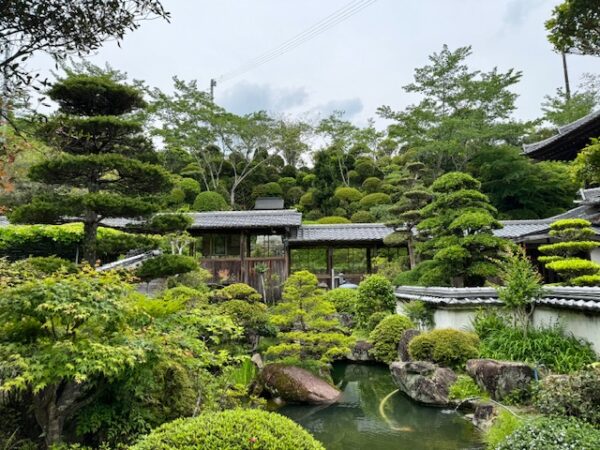 Structures at temple 39 evoke the Pure Land.