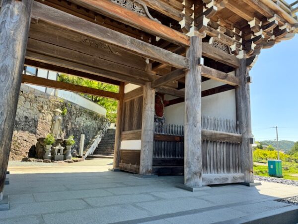 A temple gate on Shikoku 88 pilgrimage.