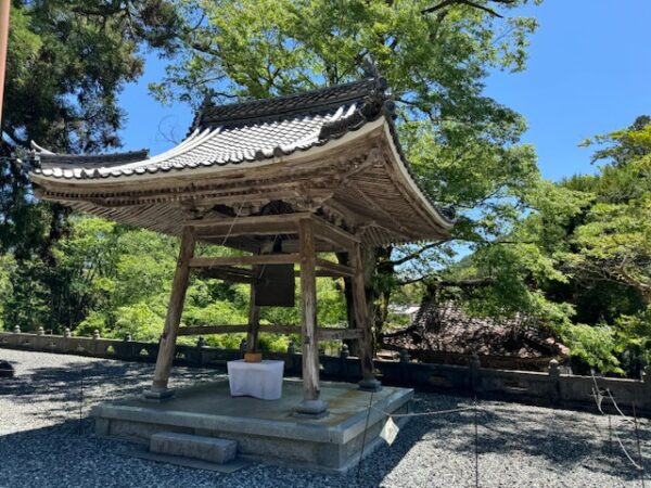 See bell tower at temple 43 on Shikoku 88 pilgrimage.