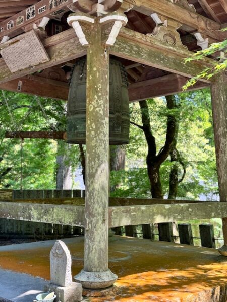 Belfry on temple 44 on Shikoku pilgrimage in Japan.