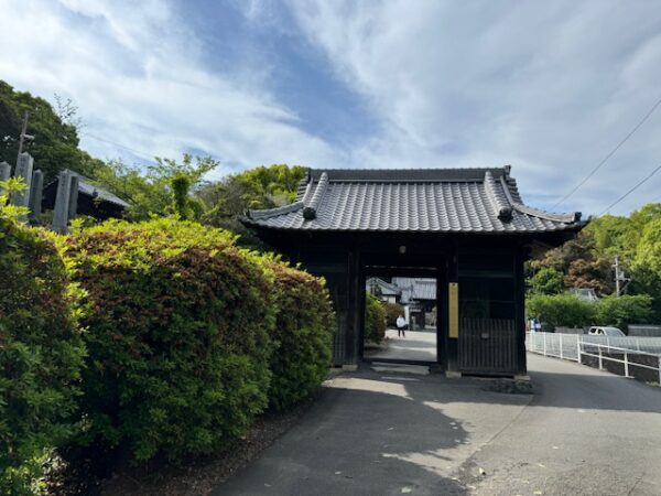 Gate at temple 54 on the outskirts of Imabari n Shikoku island.