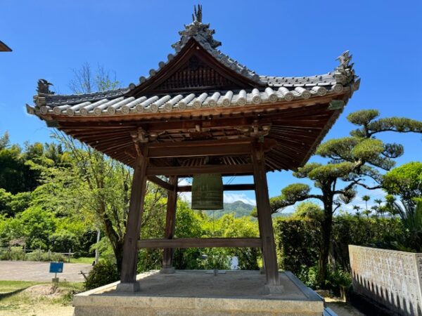 The belfrey at temple 57, one of the city temples in Imabari.