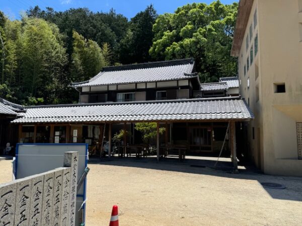 Temple grounds at one of the city temples in Imabari.