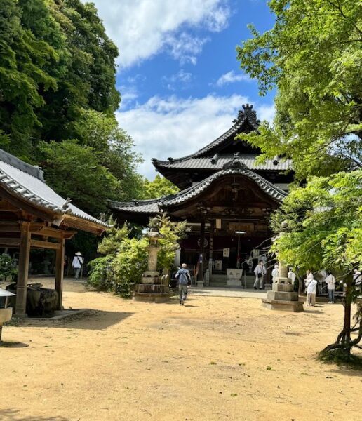 Main hall of temple on the pilgrimage path.