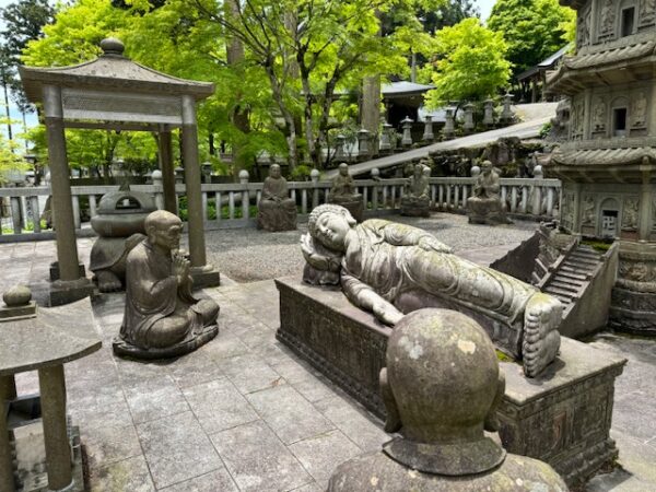 Resting Buddha on Unpen-ji temple on Shikoku island.