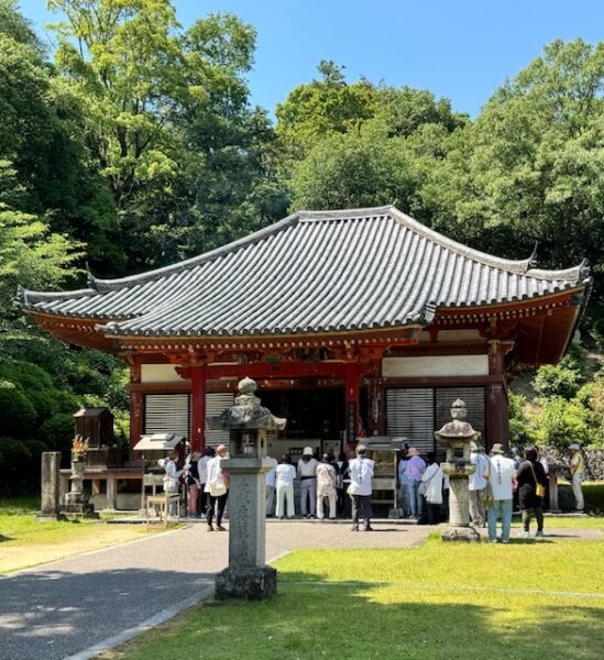 A temple building at temple 69 renovated in the traditional style.