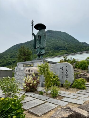 Statue od Kukai.