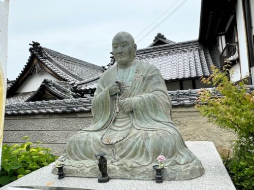 Buddha figure at temple deciated to Kukai.