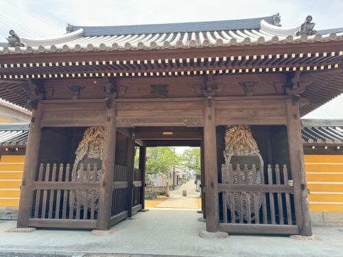 Straw sandals at gnomon gate at Konzo-ji temple.