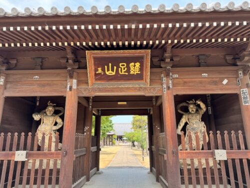 Nio guardians at Konzo-ji gate warding off evil spirits.