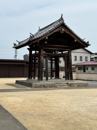 After Konzo-ji yemple, bell tower at temple 77.