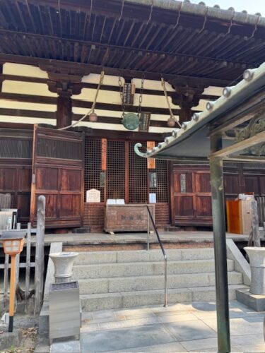 Close up of the main hall at Kokubun-ji in Kagawa home of the 7-storied pagoda.