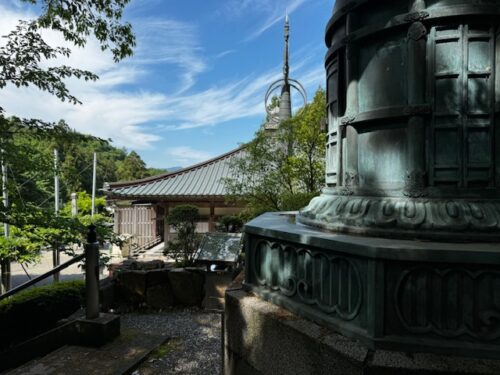 A view of the precinct at Okubo-ji temple on Shikoku island.