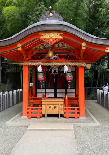 Inari shrine at Ikuta shrine in Kobe, Japan.3