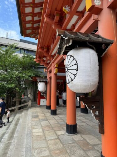 Kondon or main hall at Ikuta shrine in Kobe, Japan.5