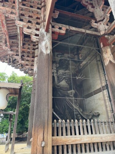 Nio guardian at Great south at Todai-ji in Nara, Japan.2