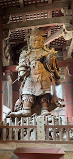 Guardian inside Nara temple.2