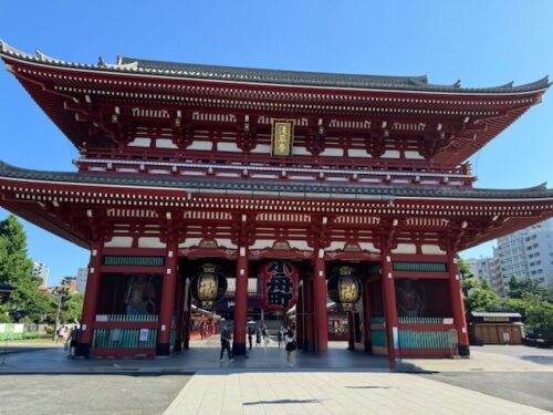 Middle gate at Senso-ji temple in Tokyo.