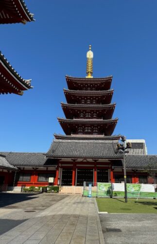 5-storied pagoda at Senso-ji temple in Tokyo.2