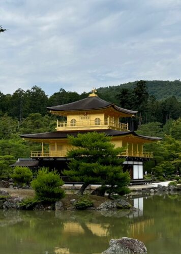 The Golden Pavilion in Kyoto, Japan.