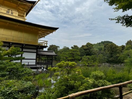 Back views of the golden Pavilion in Kyoto, Japan.3