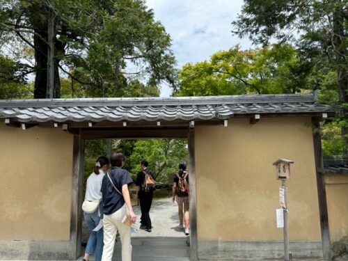 Exit gate at Kinkaku-ji temple in Kyoto, Japan.2