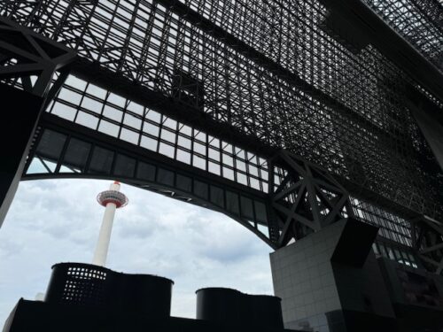 Detail of Kyoto train station.