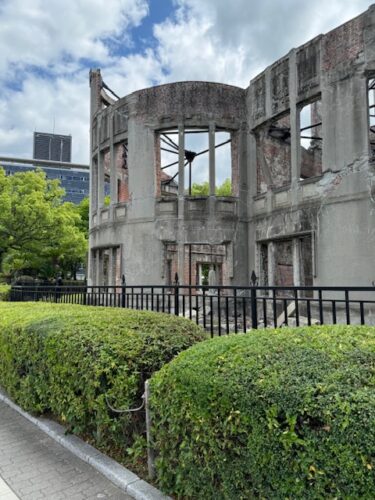 Hiroshima Exhibition Hall after A-bombing.4