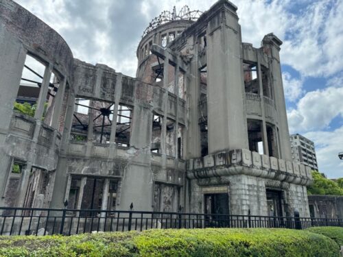 Hiroshima Exhibition Hall after A-bombing.5