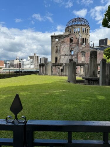 View of A-bombed Hiroshima Exhibition Hall.