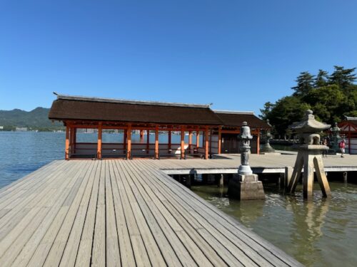 Another view from Itsukushima Shrine at Miyajima.