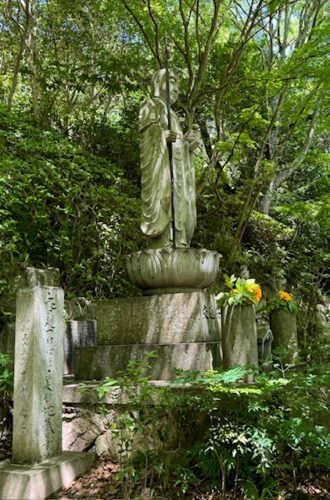 Kannon, goddess of compassion at Mitaki-dera on the outskirts of Hiroshima, Japan.