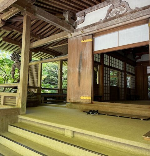 Main hall at Mitaki-dera in Hiroshima, Japan.