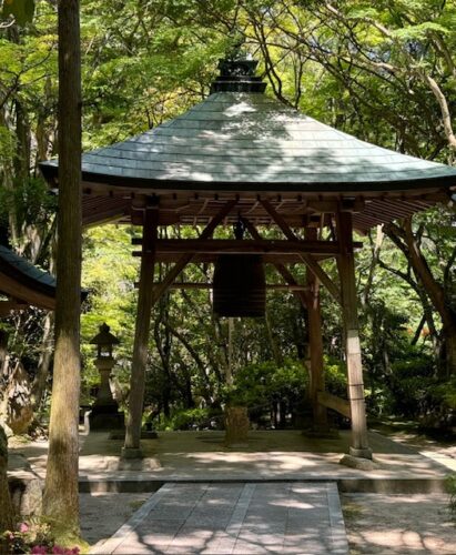 Bell tower at Mitaki-dera near Hiroshima.