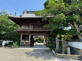 Temple gate at Ryozen-ji on Shikoku, Japan.