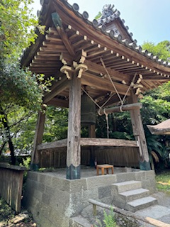 Bell tower at Ryozen-ji on Shikoku, Japan.