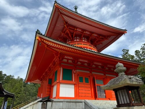 Main pagoda at Garan temple complex in Koyasan, Japan.3