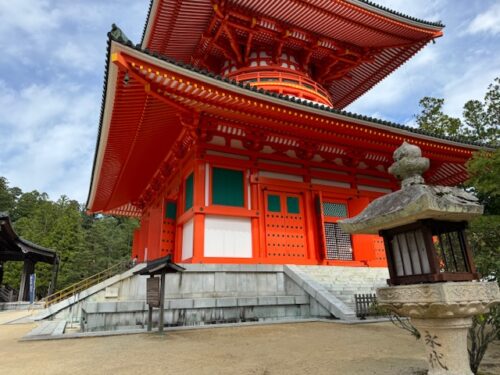 Main pagoda at Garan temple complex in Koyasan, Japan.4