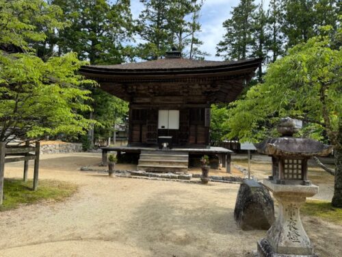 Sanmaido hall at Garan temple complex in Koyasan, Japan.