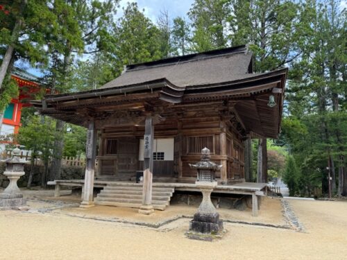 Hall at Garan temple complex in Koyasan.