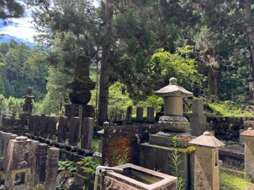 Tombs and other structures in Okunoin in Koyasan, Japan.2